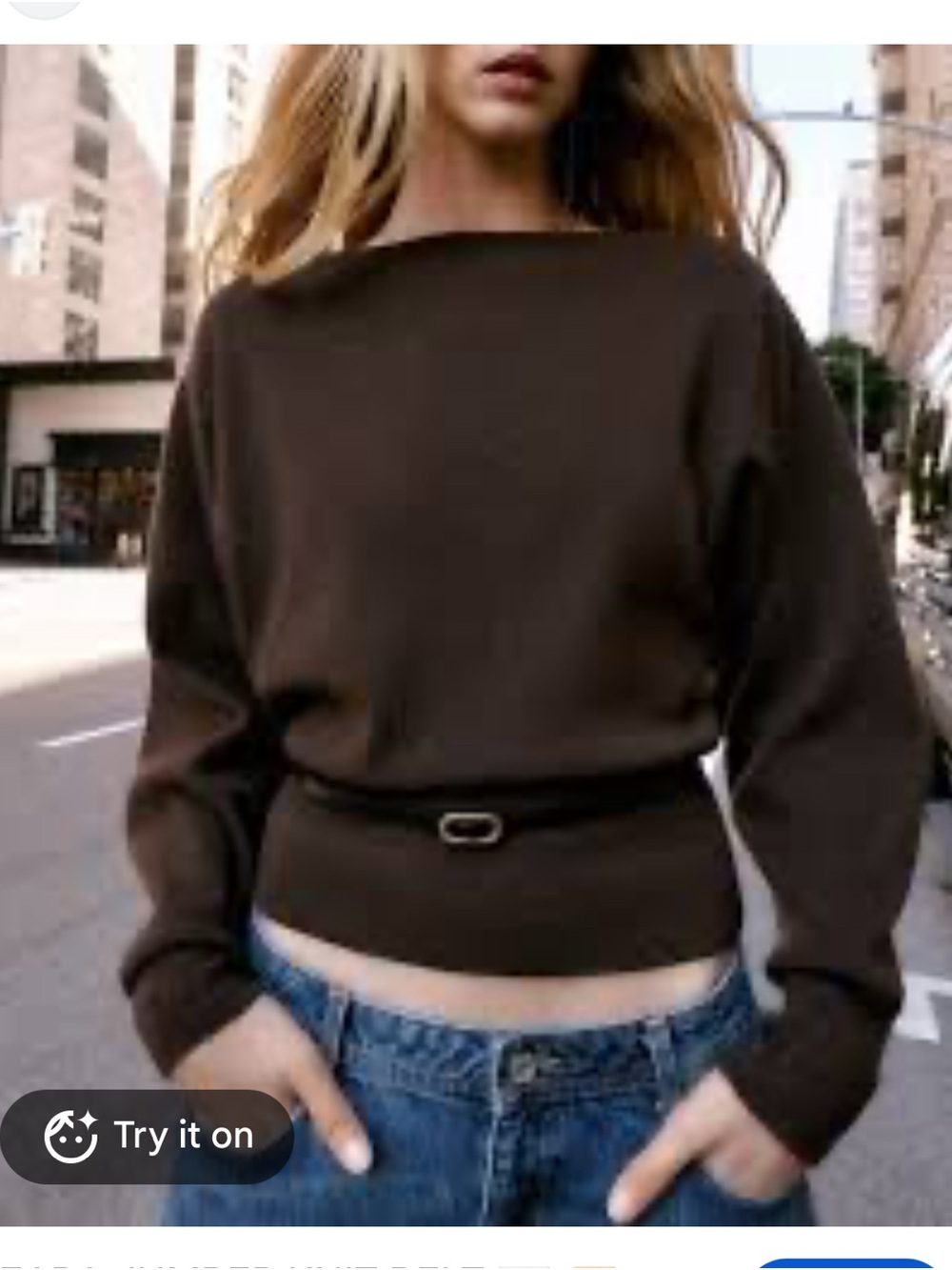 Zara Belted Knit Jumper